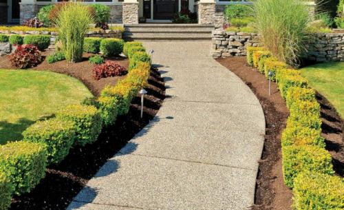 Как делать дорожки из плитки. Садовые дорожки своими руками 01