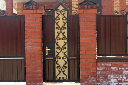 Своими руками: как сделать металлические распашные ворота с калиткой 11
