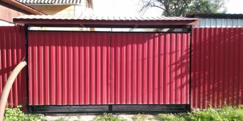 Как покрасить или обработать ворота из профиля для защиты от коррозии. Как покрасить ржавые ворота всего за полдня