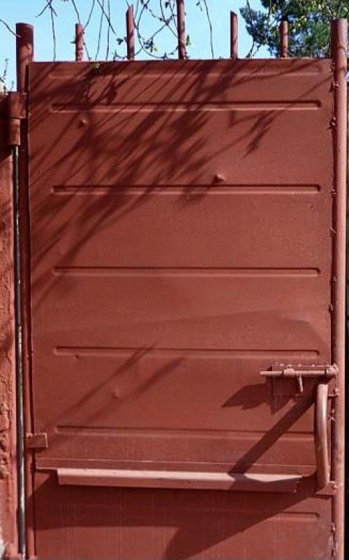 Экономим вместе: распашные ворота своими руками 07