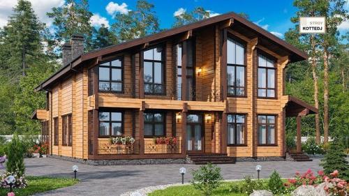 Дома из клееного бруса. Как составить проект дома из клееного бруса: фото и чертежи зданий 06