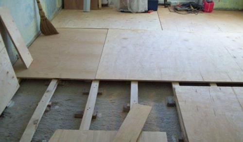 Шаг обрешетки под фанеру на пол. Подготовительный этап