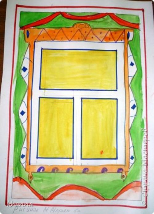 Как нарисовать наличники поэтапно. Наличники на окна рисунки детей