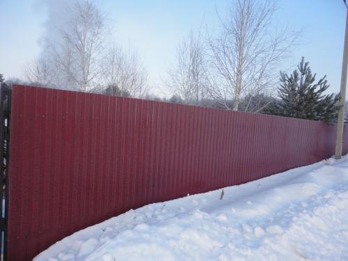 Заборы для дачи из профнастила своими руками. Покрытие профлиста 16 Заборы для дачи из профнастила своими руками. Покрытие профлиста 16