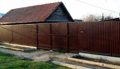 Как построить забор из профлиста своими руками. Содержание статьи 15