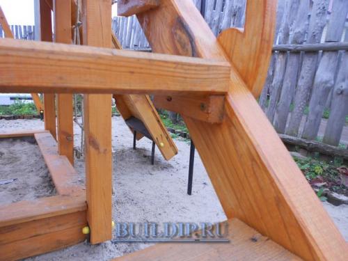 Чертежи детских площадок из дерева своими руками. Подготовка древесины