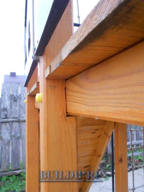 Чертежи детских площадок из дерева своими руками. Подготовка древесины