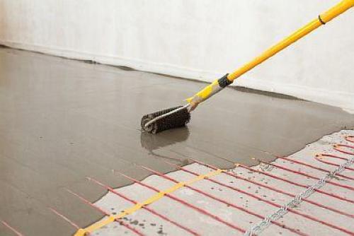Кабельный теплый пол под плитку. Кабельные полы