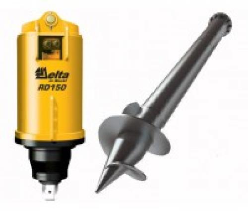 Гидровращатель для винтовых свай. Гидробур для винтовых свай