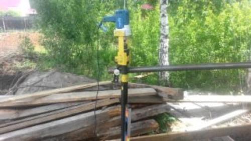 Винтовые сваи крутим дрелью через мясорубку.. Особенности применения «мясорубки» для ввинчивания опор 02