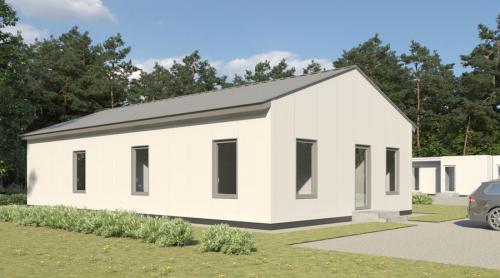 Каркасный дом из сэндвич панелей. 