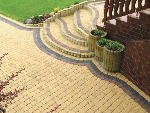 Варианты укладки тротуарной плитки Старый город. Схемы раскладки тротуарной плитки Старый город — варианты узоров