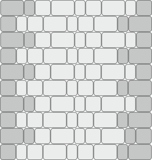 Варианты укладки тротуарной плитки двух цветов. Схемы укладки тротуарной плитки Старый город