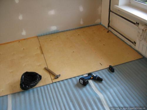 Подложка под фанеру на деревянный пол