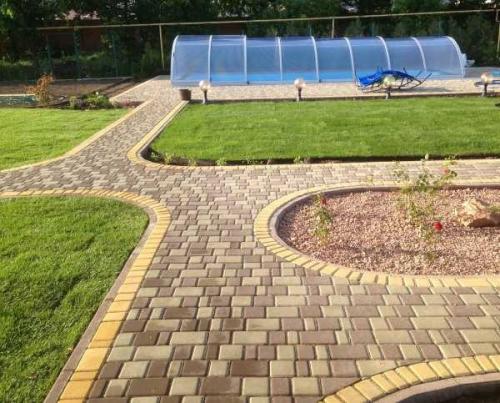 Варианты укладки тротуарной плитки Старый город. Схемы раскладки тротуарной плитки Старый город — варианты узоров