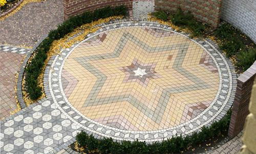 Варианты укладки тротуарной плитки ромб. Тротуарная плитка ромб