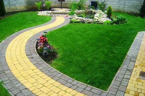 Варианты укладки тротуарной плитки Старый город. Схемы раскладки тротуарной плитки Старый город — варианты узоров