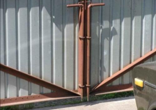 Ворота из профнастила своими руками. 2 этап – Чертеж ворот из профнастила 02 Ворота из профнастила своими руками. 2 этап – Чертеж ворот из профнастила 02