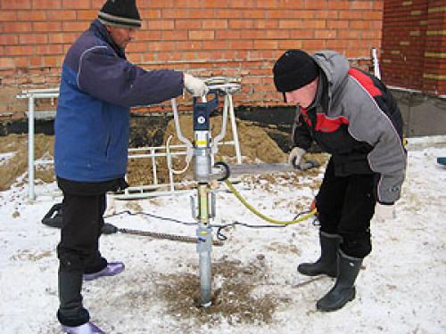 Установка винтовых свай своими руками. 