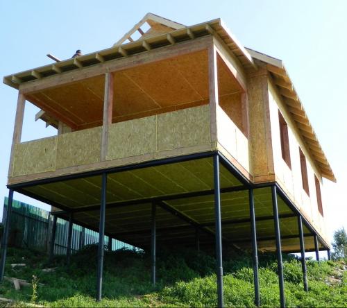 Высота свайного фундамента над землей