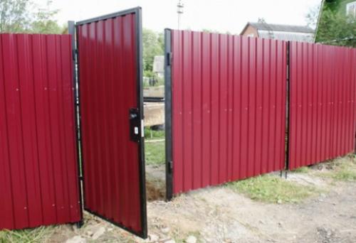 Калитка из профнастила в рамке. Варианты изготовления