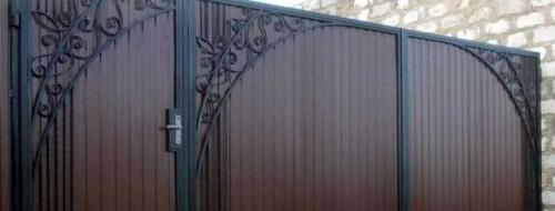 Как сделать красивые ворота из профнастила. Ворота из профнастила: как построить своими руками красивые и качественные ворота (155 фото + видео)