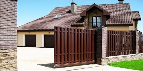 Профлист для откатных ворот. Откатные ворота из профнастила своими руками