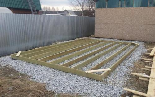 Строим каркасный дачный летний домик своими руками. Фундамент каркасного домика
