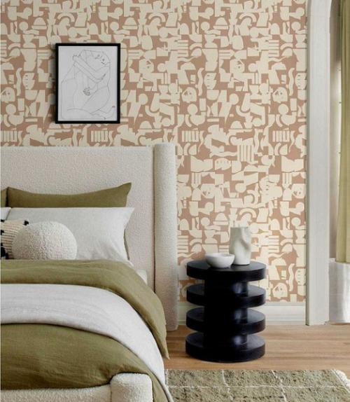 Обои для спальни 2023 года. Обои для спальни 2023 — красивый дизайн обоев для интерьера маленькой и большой спальни в современном стиле + фото 01