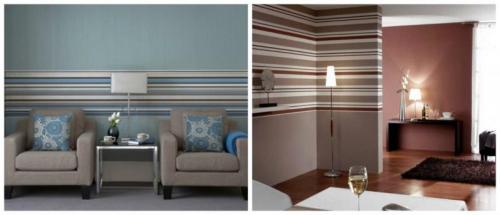 Как скомбинировать обои в спальне между собой. Несколько слов о комбинировании 06