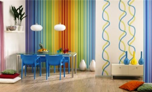 Комбинирование обоев двух цветов между собой. Особенности комбинирования разноцветных обоев