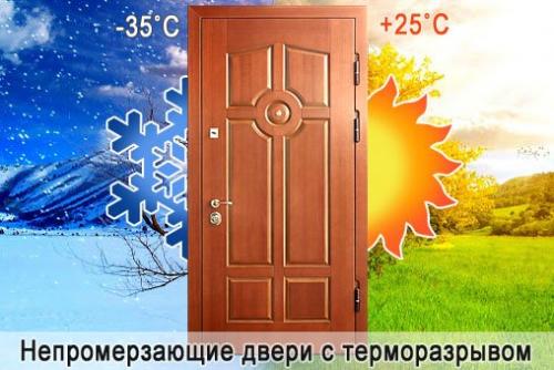 Утепленные входные двери для частного дома. Двери с терморазрывом