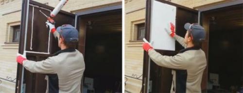 Как утеплить дверь в частном доме с устройством тамбура. Утепление входной металлической двери