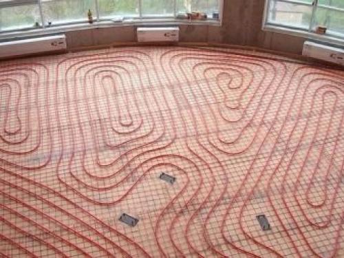 Самостоятельный монтаж теплого пола под.. Кабельные полы 13