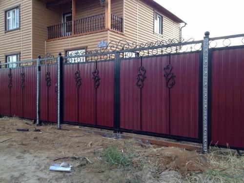 Необычные ворота из профнастила. Ворота из профнастила — 135 фото, как установить своими руками разные типы ворот