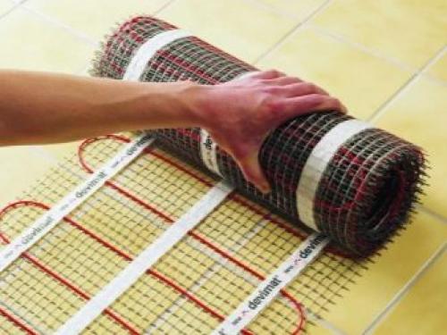 Самостоятельный монтаж теплого пола под.. Кабельные полы 16