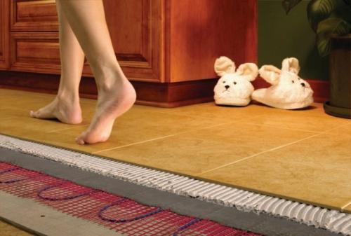 Самостоятельный монтаж теплого пола под.. Кабельные полы 17