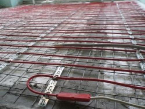 Самостоятельный монтаж теплого пола под.. Кабельные полы 19