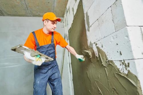 Штукатурка для газобетона для внутренних работ. Обзор видов смесей внутренней штукатурки газобетона, технология нанесения