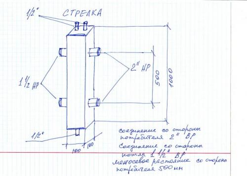 Расчет гидрострелки формула. Расчет гидравлической стрелки: устройство и установка