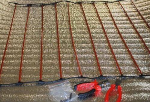 Как уложить стержневой электрический карбоновый теплый пол. Стержневой