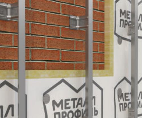 Обшивка дома металлическим сайдингом.  Выравнивающая система 07