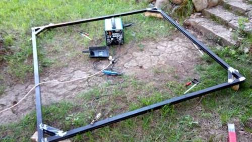 Чертеж ворот распашных. Изготовление ворот распашных металлических своими руками