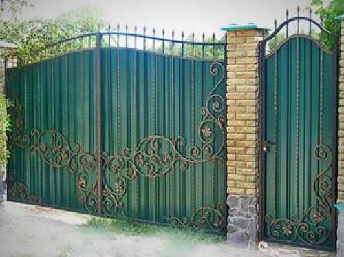 Выбор кованых ворот и калиток из профнастила: как сделать правильный выбор 01