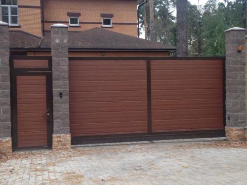 Необычные ворота из профнастила. Ворота из профнастила — 135 фото, как установить своими руками разные типы ворот