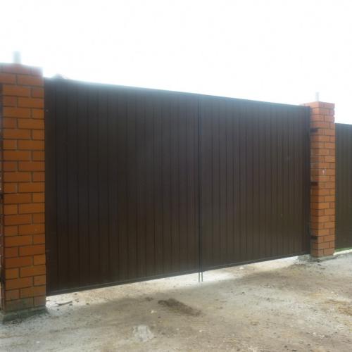 Необычные ворота из профнастила. Ворота из профнастила — 135 фото, как установить своими руками разные типы ворот