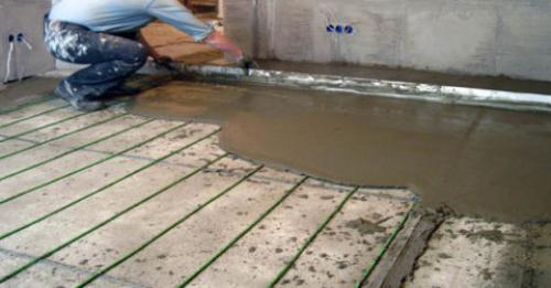 Электрический тёплый пол своими руками в частном доме по бетону. Бетонное основание под теплый пол — подводные камни: как избежать ненужных трат