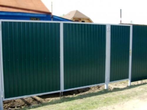 Забор и ворота из профнастила с калиткой. Порядок работы 28 Забор и ворота из профнастила с калиткой. Порядок работы 28