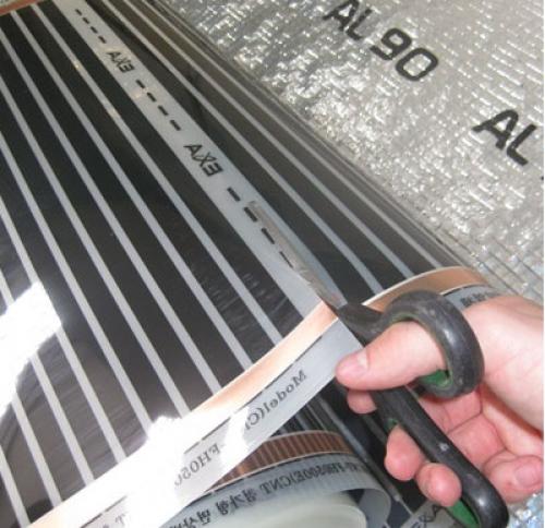 Монтаж инфракрасного теплого пола под линолеум. Порядок монтажа пленки