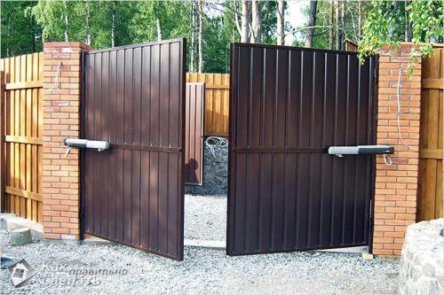 Как сделать ворота с калиткой из профнастила. Как сделать своими руками? 06 Как сделать ворота с калиткой из профнастила. Как сделать своими руками? 06